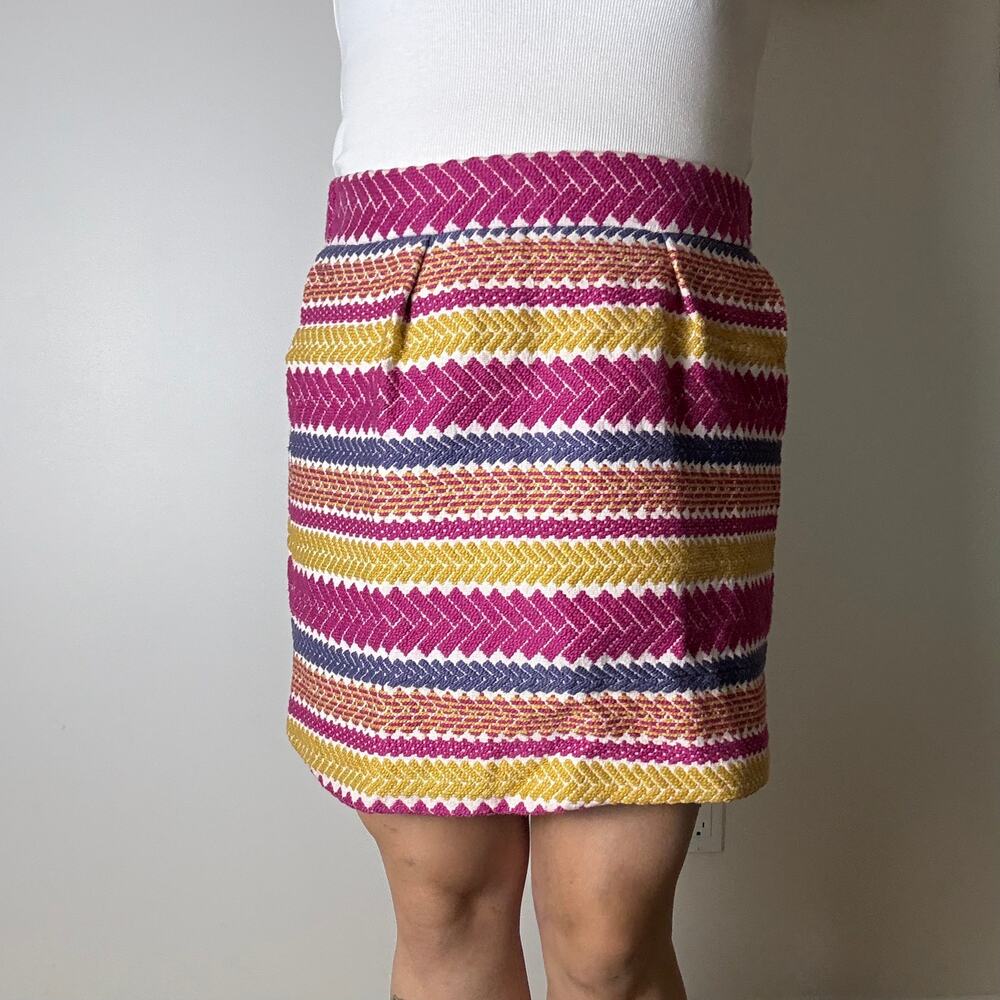 Anthropologie Nomad Morgan Carper Jacquard Mini Skirt Large